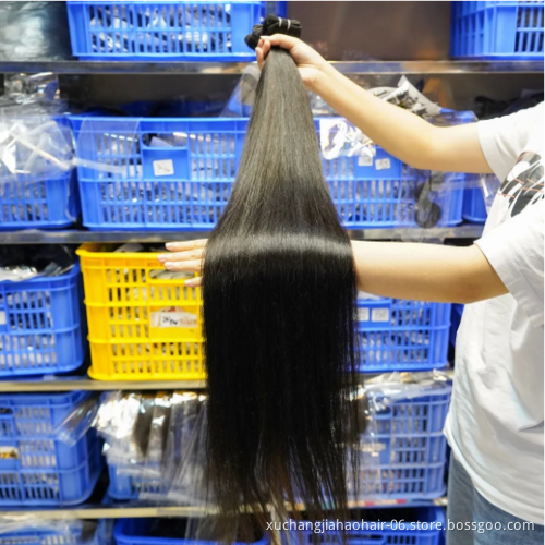 Woman's Romance raw human hair extensions cuticle aligned silky straight woman burmese hair